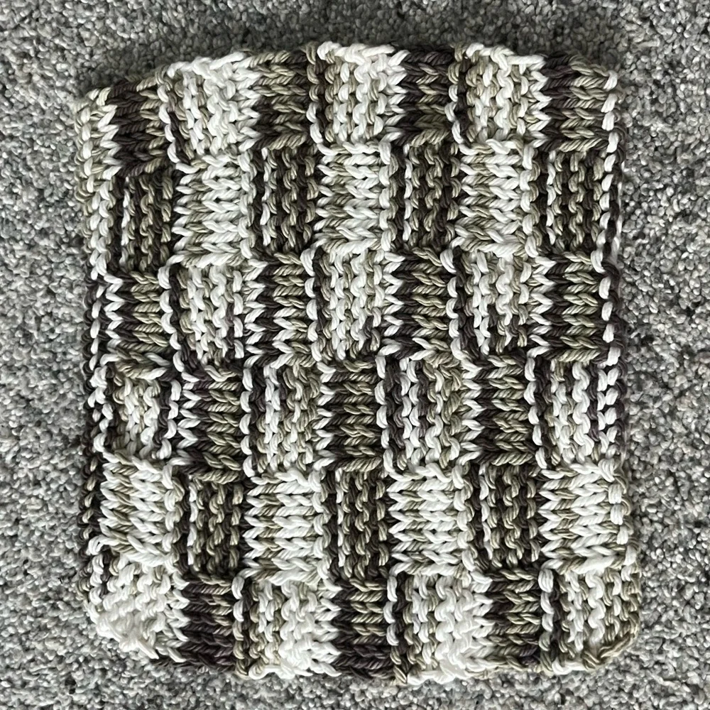 Handmade Knit Washcloth